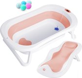 Babybadje met badzitje/badje XXL met thermometer om de watertemperatuur te regelen/badje op 3 niveaus - vanaf geboorte tot 3 jaar
