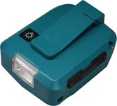 ADP05 Batterij USB-adapter Oplaadconverter met LED licht compatibel met makita 18V & 14.4V lithiumbatterij