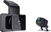 TechU™ Dashcam 4K MO4 Pro Dual Caméra – Caméra de Tableau de Bord – Wifi – Traceur GPS – Vision Nocturne – Enregistrement en Loop – Capteur de Mouvement – ​​G-Sensor – Moniteur de Stationnement – ​​Caméra de Voiture Avant et Arrière - pour voiture