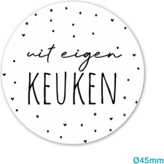 Foto: Sluitsticker sluitzegel uit eigen keuken made by home baksel croissant cake koekjes bakkerij taarten gebak koeken markt kaart envelop envelop stickers leuk inpakken bedankt dankjewel bestellingen dh collection