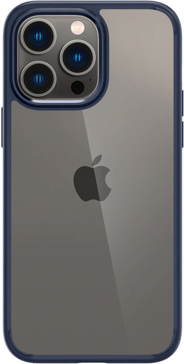 Armor Back Cover Transparant Blauw Hoesje Geschikt voor Apple iPhone 15 Pro Max