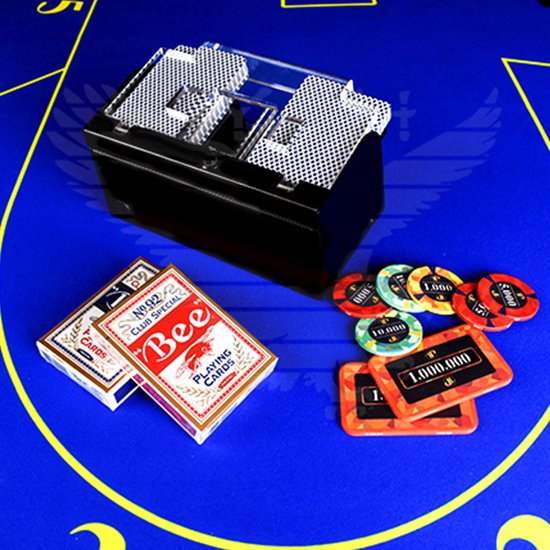 Happyment Elektrische Kaartenschudmachine ‚Kaartschud Machine ‚Kaarten Shuffler ‚Kaartenschudder ‚Poker ‚Blackjack ‚Voor 1-2 Decks van Happyment — afbeelding 3
