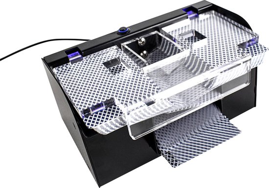 Happyment Elektrische Kaartenschudmachine ‚Kaartschud Machine ‚Kaarten Shuffler ‚Kaartenschudder ‚Poker ‚Blackjack ‚Voor 1-2 Decks van Happyment — afbeelding 2