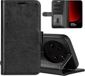 Xiaomi 13 Ultra Hoesje - MobyDefend Wallet Book Case (Sluiting Achterkant) - Zwart - GSM Hoesje - Telefoonhoesje Geschikt Voor Xiaomi 13 Ultra