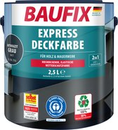 BAUFIX Express Dekkende lakverf antraciet grijs 2,5 Liter