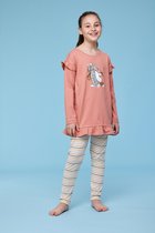 Woody Meisjes-Dames Pyjama oudroze - maat 3Y