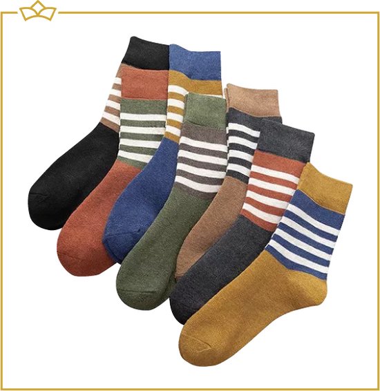 ATTREZZO® 7 paar Sokken - Premium kwaliteit - Maat 37-42 - Huissokken - Wintersokken - Altijd warme voeten!