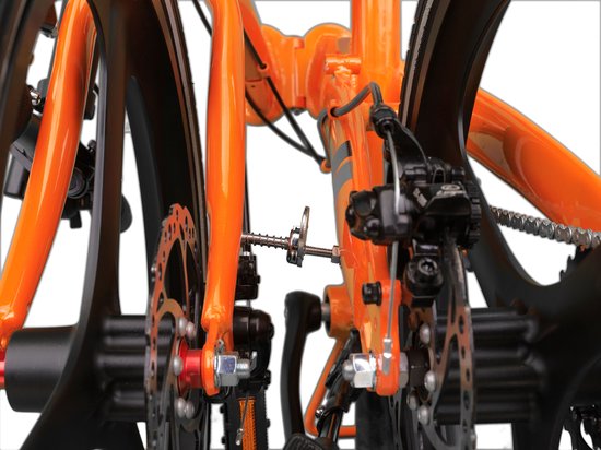 PACTO TWO FOLDING BIKE BLACK 6v VOUWFIETS PLOOIFIETS SHIMANO ALUMINIUM SCHIJFREM DISC van PACTO — afbeelding 5
