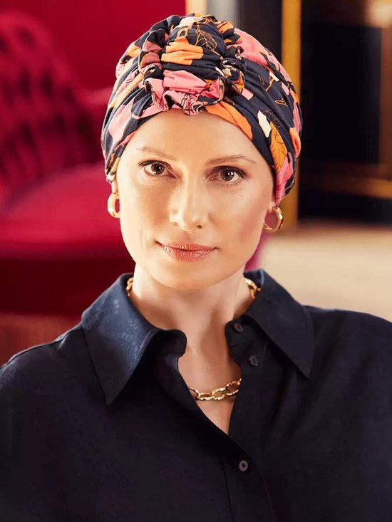 turban lotus - imprimé - christine headwear
