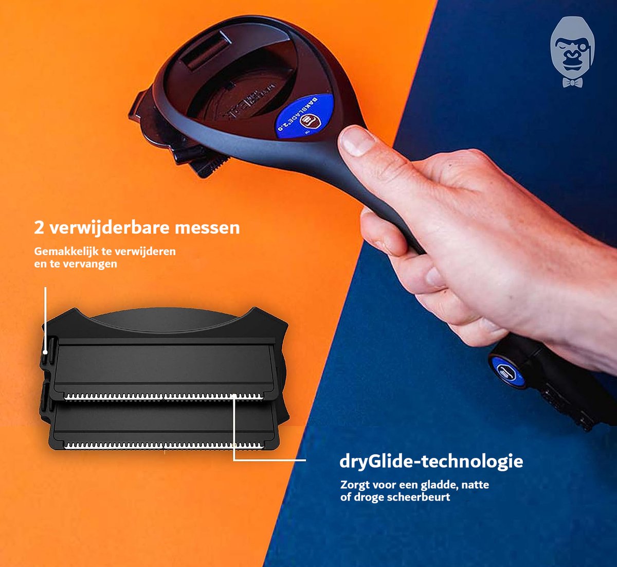 Scheerapparaat Rug Trimmer met 2 Navulmesjes - afbeelding 3