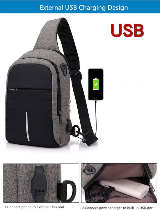 Vantamo Crossbody-tassen voor dames: RFID-blokkerende veganistische