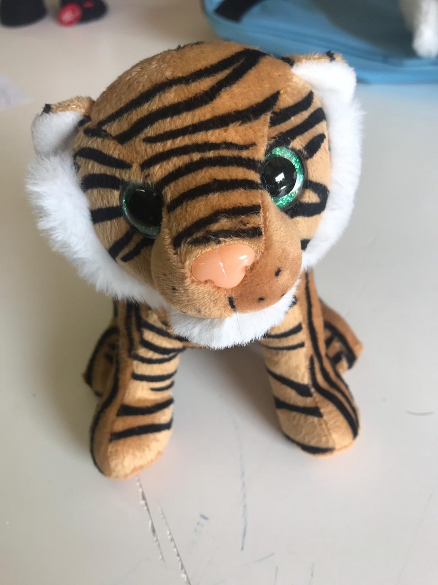 Knuffel tijger met glitter ogen | bol.com