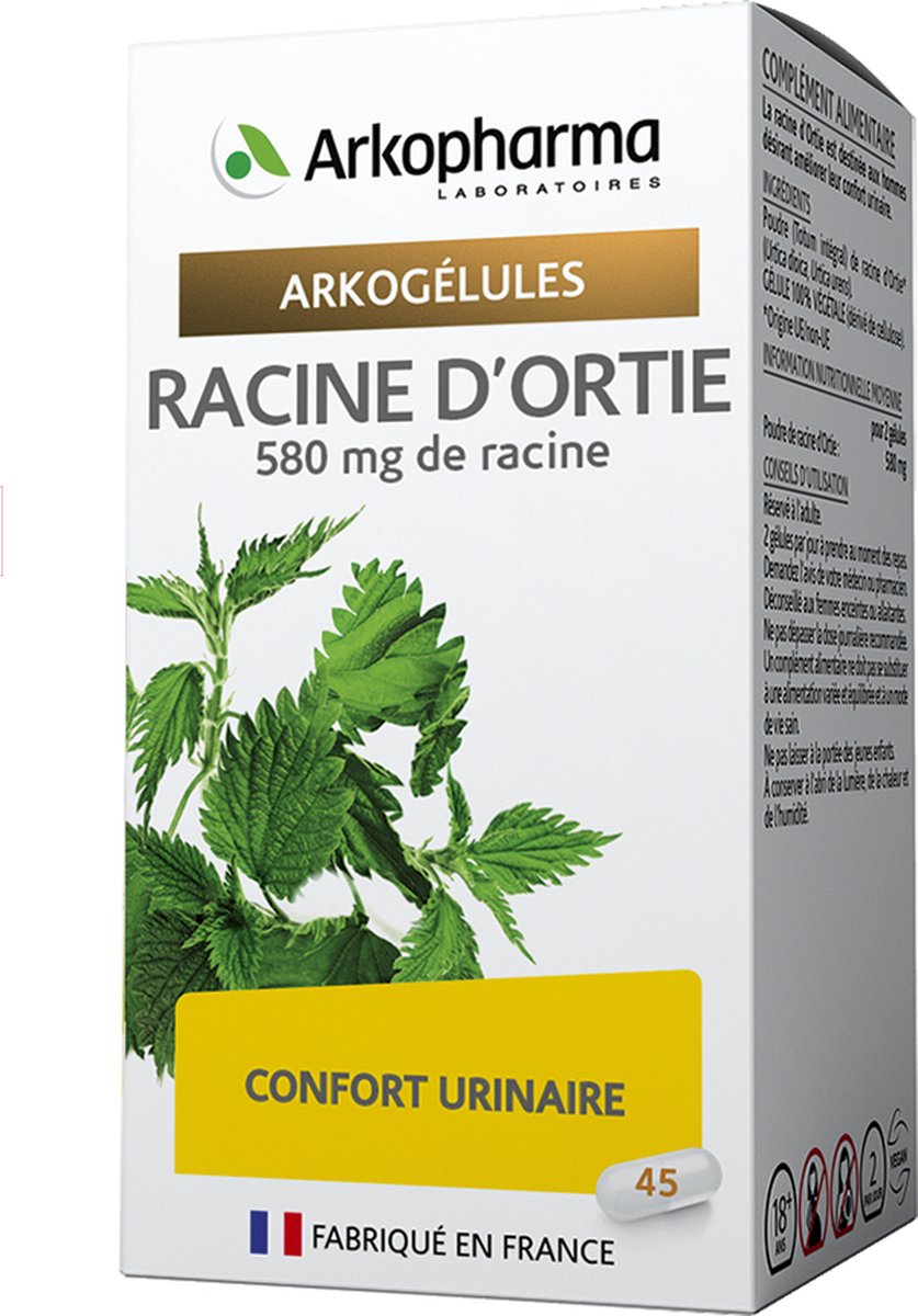 Goedkoopste Arkopharma – Brandnetelwortel Speciaal voor het Urinecomfort van Mannen - 45 Capsules 2 per Dag