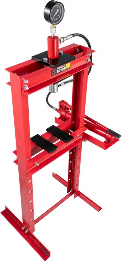 Presse hydraulique Dakta® Presse hydraulique d'atelier 165 cm Hauteur  totale 12 tonnes