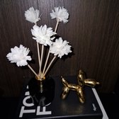 Geurstokjes met Bloemen 5 stuks - 5 stokjes met bloem - deze stokjes met bloemen zijn voor huisparfum - Fragrance sticks with flower - only diffuser sticks