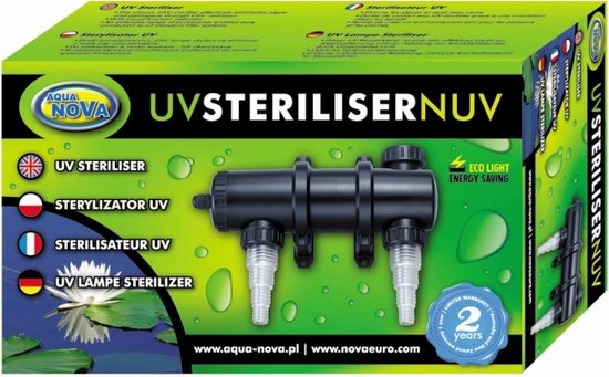 Aqua Nova NUVC-7 UV-sterilisator - Vijver en aquarium uv lamp - Algenbestrijding