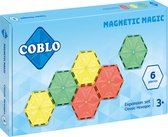 Ensemble d'extension Coblo - Hexagone - 6 pièces - speelgoed magnétiques - speelgoed Montessori