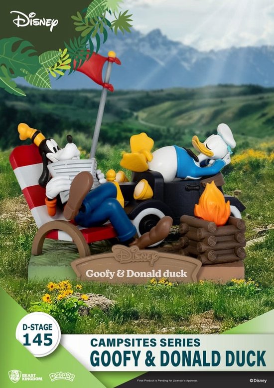 Foto: Disney d stage campsite series pvc diorama goofy donald duck 10 cm