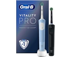 Oral-B Vitality Pro - D103 Duopack - Elektrische Tandenborstel - Blauw en zwart