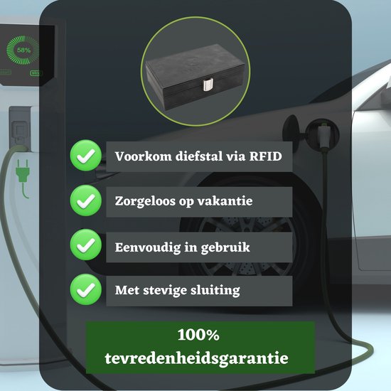 Recalma Faraday Box - Autosleutel RFID Antidiefstal - Keyless Entry Antidiefstal - RFID Beschermhoes Autosleutel - Zwart