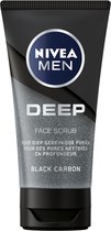 NIVEA MEN Deep Face Scrub Gezicht - Gezichtsscrub - Gezichtsreiniging - 75 ml