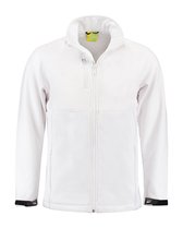 Lemon & Soda Softshell jacket voor heren in de kleur wit in de maat 4XL.
