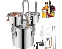 Destilleerapparaat - Destileerketel - Maak zelf Bier, Wijn of Sterke Drank - Fermentatie set