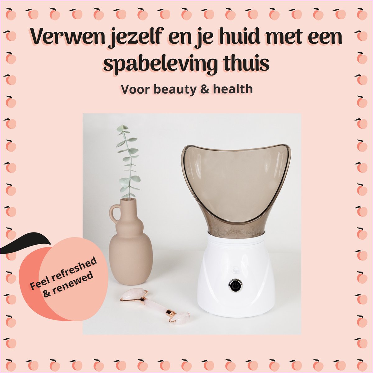 Peach Beauty Gezichtsstomer 2-1 Set - Mee Eters Verwijderen thumbnail 4