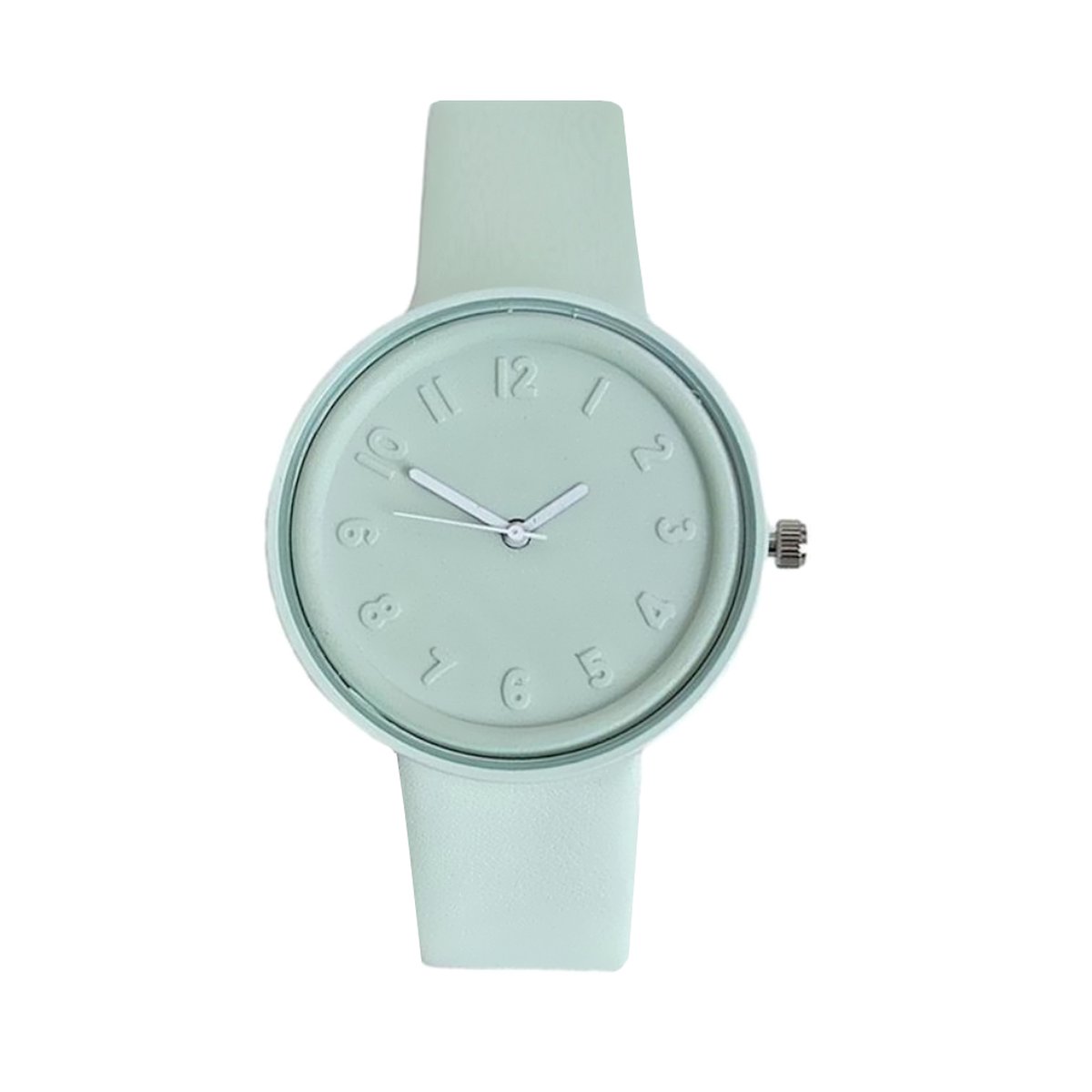 Pastel Color Horloge - Sweet Mint | Siliconen | Ø 41 mm | Fashion Favorite