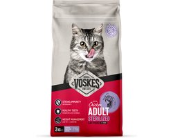 6x Voskes Kattenbrokken Sterilized Adult Kip 2 kg