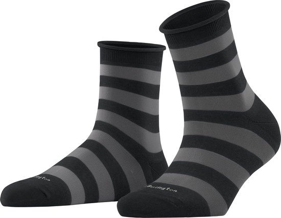 Burlington Aberdeen One size katoen sokken dames zwart - Maat 36-41