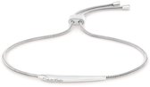 Calvin Klein CJ35000341 Dames Armband - Sieraad - Staal - Zilverkleurig - Slang - 1 mm breed - 18.5 cm lang