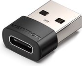 Vention USB 2.0 Male naar USB C Female Adapter, USB A, USB C, Zwart