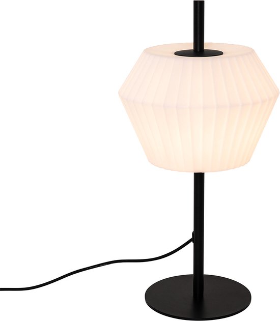 QAZQA robbert - Moderne Tafellamp - 1 lichts - H 62.5 cm - Wit - Buitenverlichting