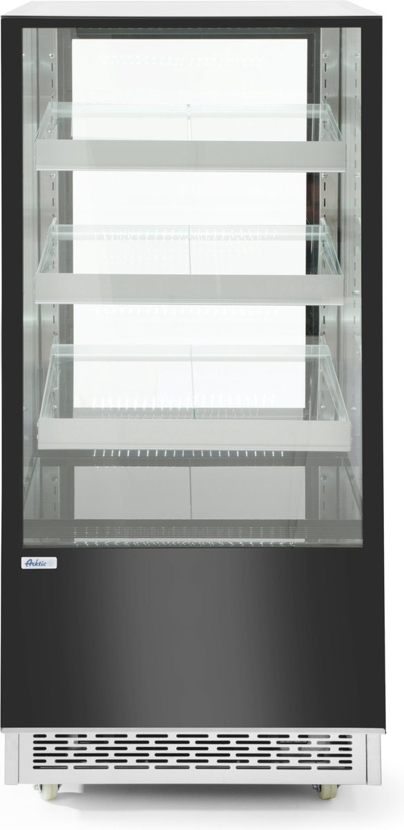 Koelvitrine Met 3 Schuine Schappen- Arktic- 300L- 230v/480w- 650x833x(h)1460mm