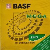 BASF Mega 2HD 3,5 inch Diskettes 10 stuks Double sided High density