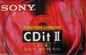 SONY CDit II - 60 MIN - AUDIO TAPE (CASSETTE BANDJE) - 60 MIN (2 X 30) - VINTAGE TAPE UIT 1998