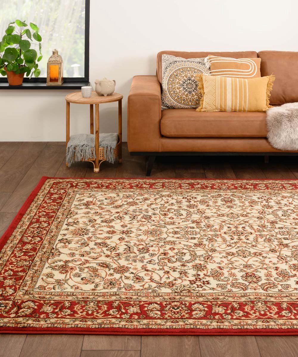 Tapeso Perzisch tapijt - Mirage Oasis rood/crème 240x340