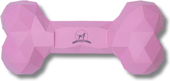 Kauwspeelgoed voor honden kauwbotten robuust & duurzaam: Hondenspeelgoed tegen verveling van natuurlijk rubber voor agressief kauwen - vulbaar, robuust en goed voor tandverzorging | Kleur: roze