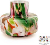 Vase Design Taranto - Fidrio COULEURS MIXTES - vase à fleurs en verre soufflé à la bouche - hauteur 22 cm
