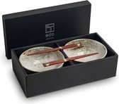 Bol.com Noodle Kommen Set - Edo Japan - Hikari Serviesset - 4 delig - Geschikt voor 2 personen - Geleverd in een geschenkdoos! C... aanbieding