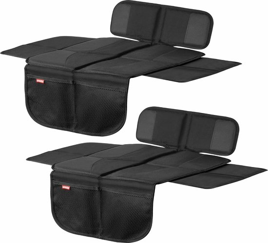 2 Pièces Coussin De Protection Siège Voiture - Rembourrage Épais Oxford Noir, Protecteur Siège Arrière Anti-Saleté Et Rayures