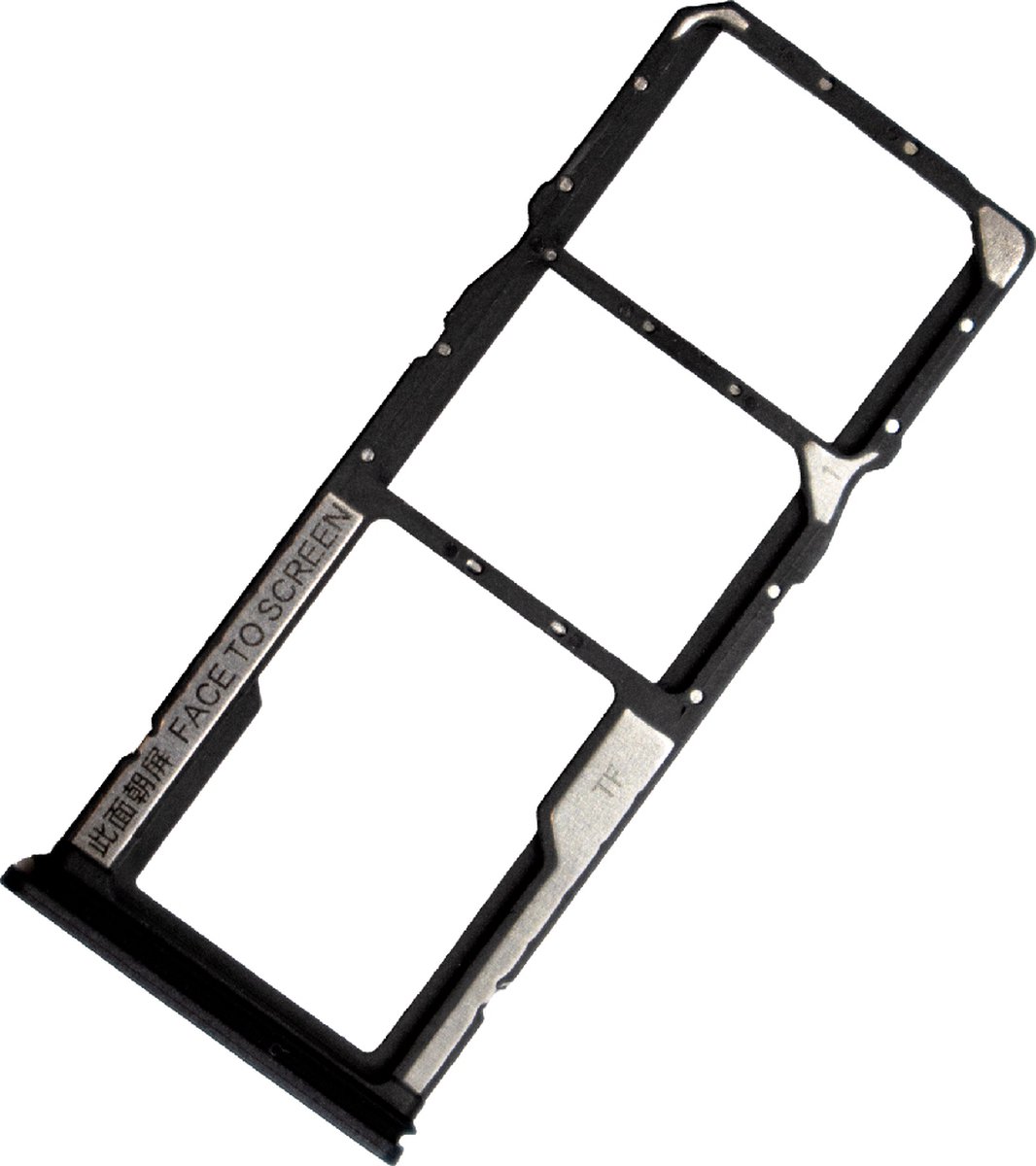 Support Carte SIM Double Pour Xiaomi Redmi Note 13 - Noir - Avec Joint Étanche Et Outil Éjection - Remplacement Original