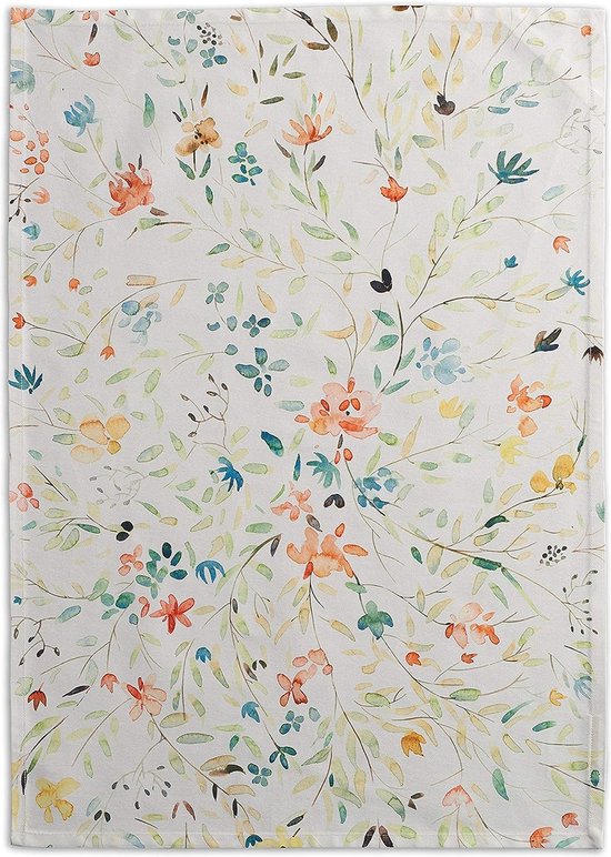 Maison d'Hermine Ice Florals 100% katoenen keukenschort uit één