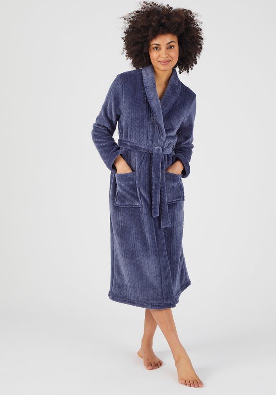 Damart Peignoir en jersey fantaisie Thermolactyl Femme Blauw 38 40 S bol
