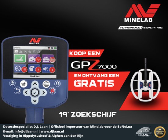 Détecteur De Métaux Minelab GPZ 7000 – Détecteur Haute Performance Pour La Recherche De Pépites D'or En Terrain Minéralisé
