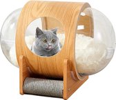 CatDogstory - Lit pour chat - Ufo - Griffoir - Durable - Bamboe - 60x40x45 cm