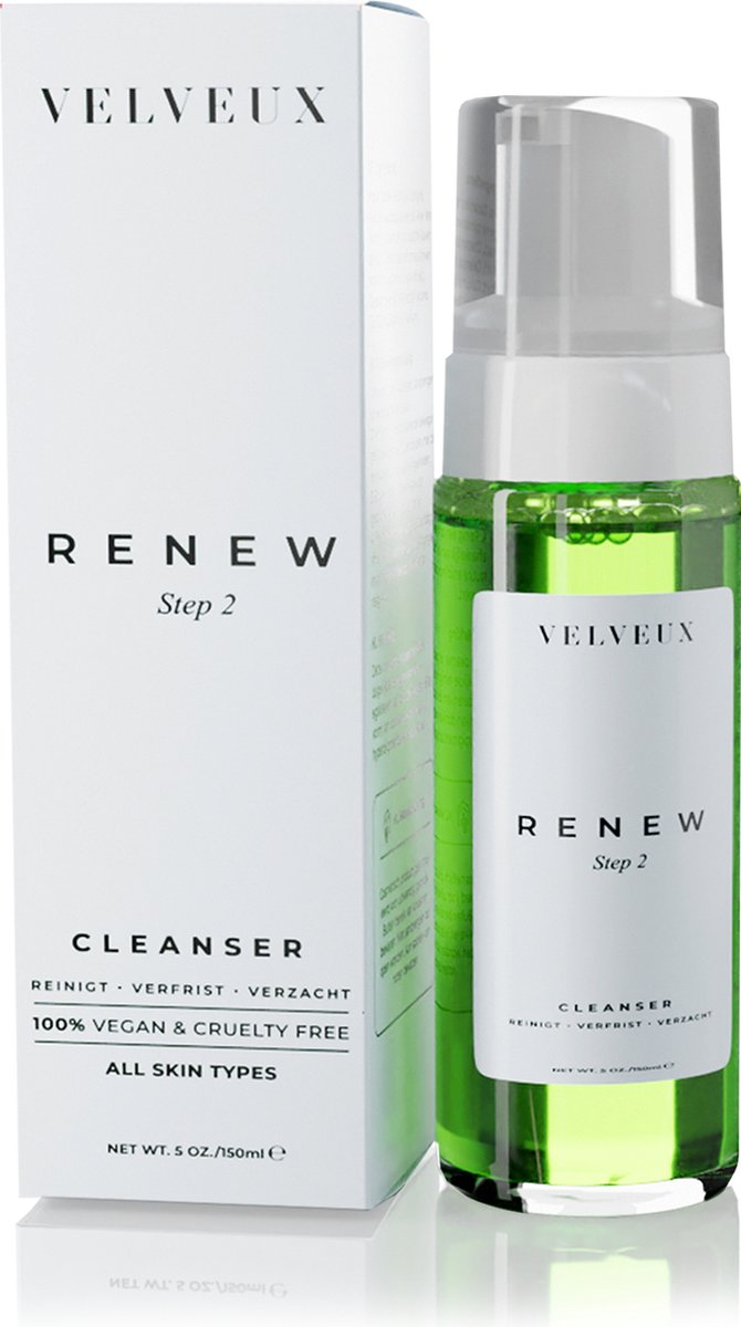 Velveux® Foam cleanser 150ml - skincare - gezichtsreiniger - gezichtsverzorging - Valentijn cadeautje voor haar vrouw