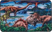 Vloerkleed - Speelkleed - Dinosaurus - anti slip - 80 x 50 cm