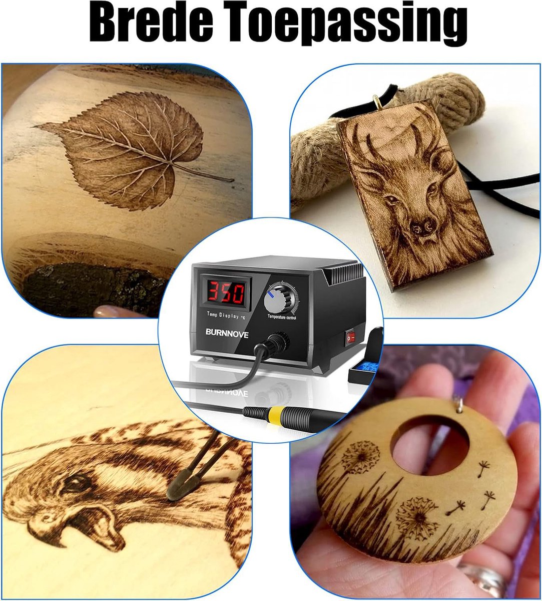 Ontdek De Perfecte Pyrografie: 100W Houtverbrandingstoestel Met Digitale